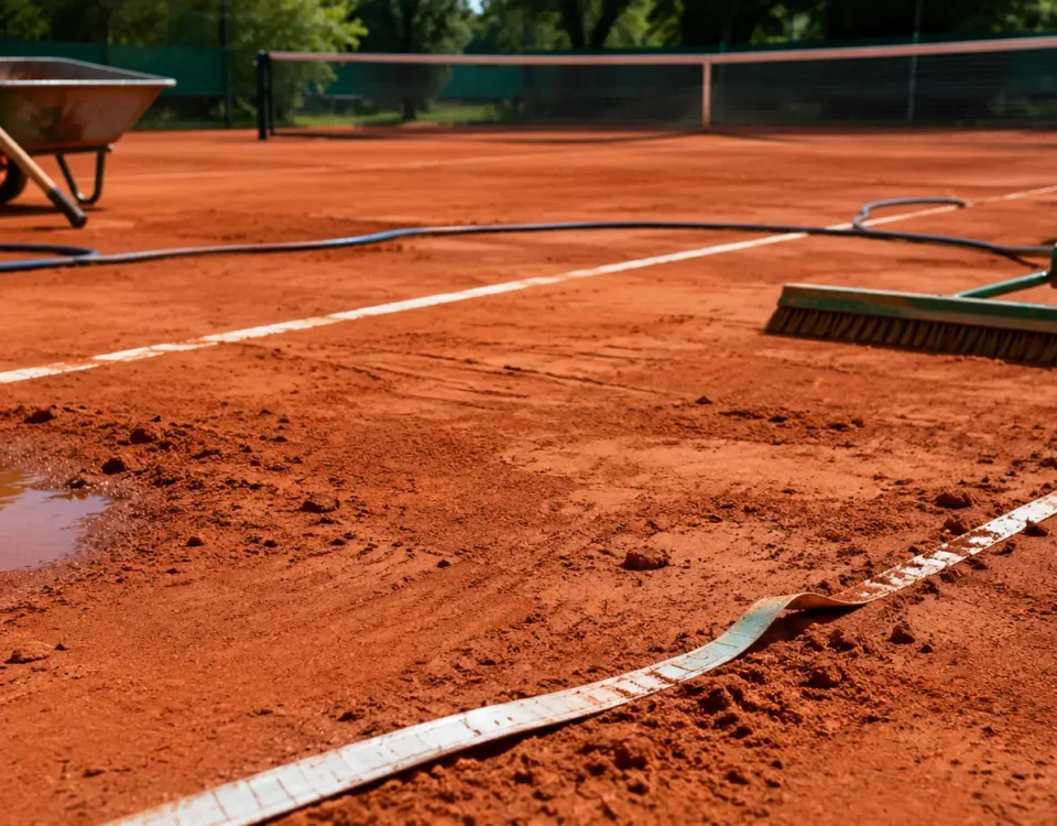 errores comunes mantenimiento canchas de tenis
