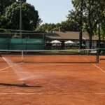 cuidado de cancha de tenis